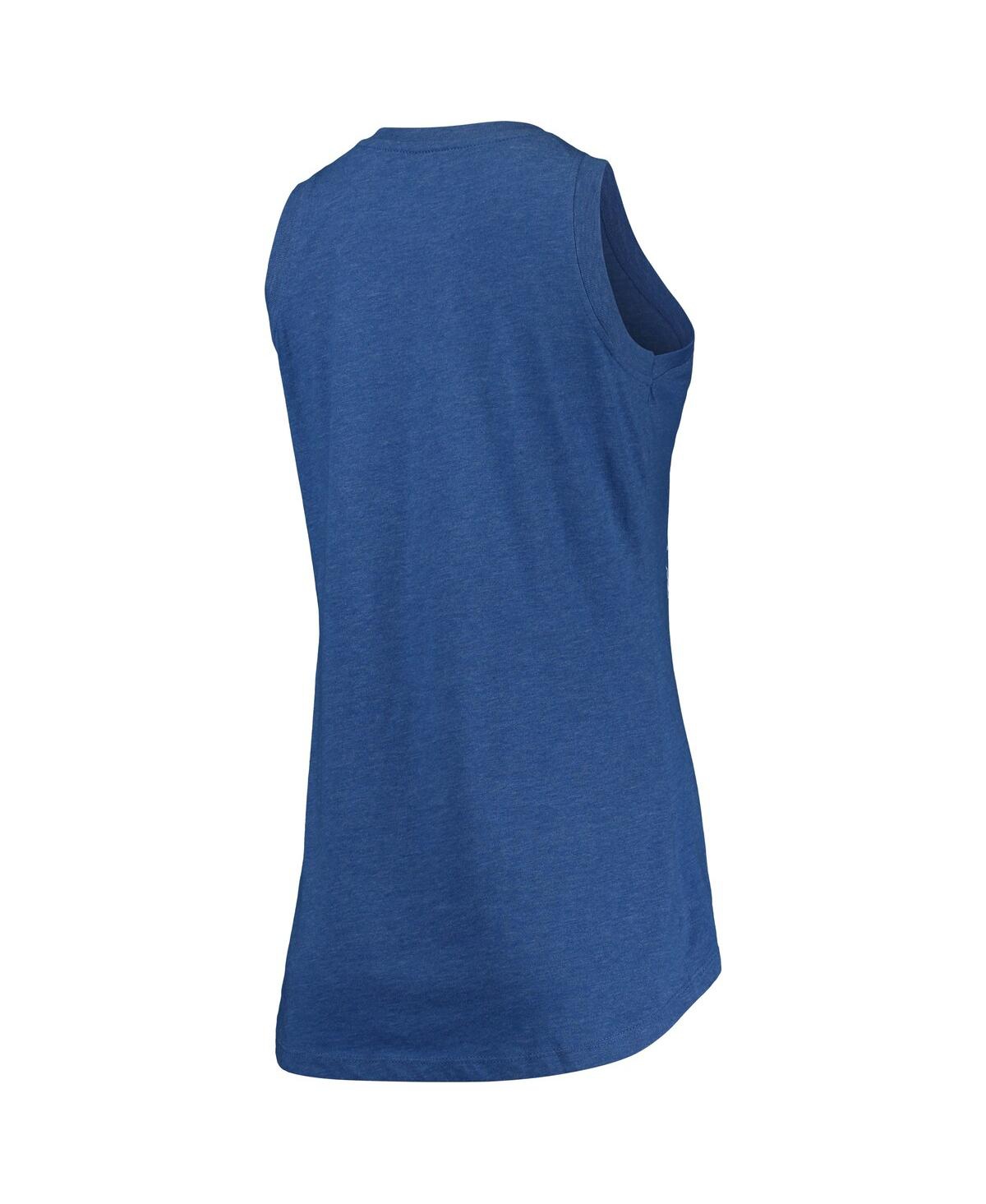 PRESSBOX WOMEN'S PRESSBOX ROYAL KENTUCKY WILDCATS FERRIS MELANGE V-NECK TANK TOP 