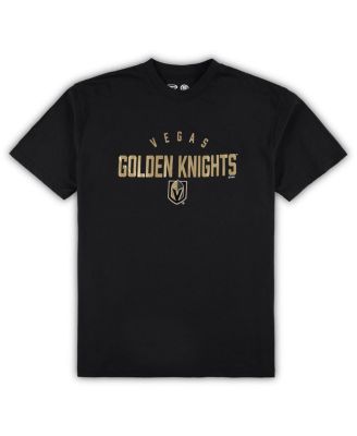 Men's Vegas Golden Knights Black, Heather Gray Big and Tall T-shirt and Pants Lounge Set