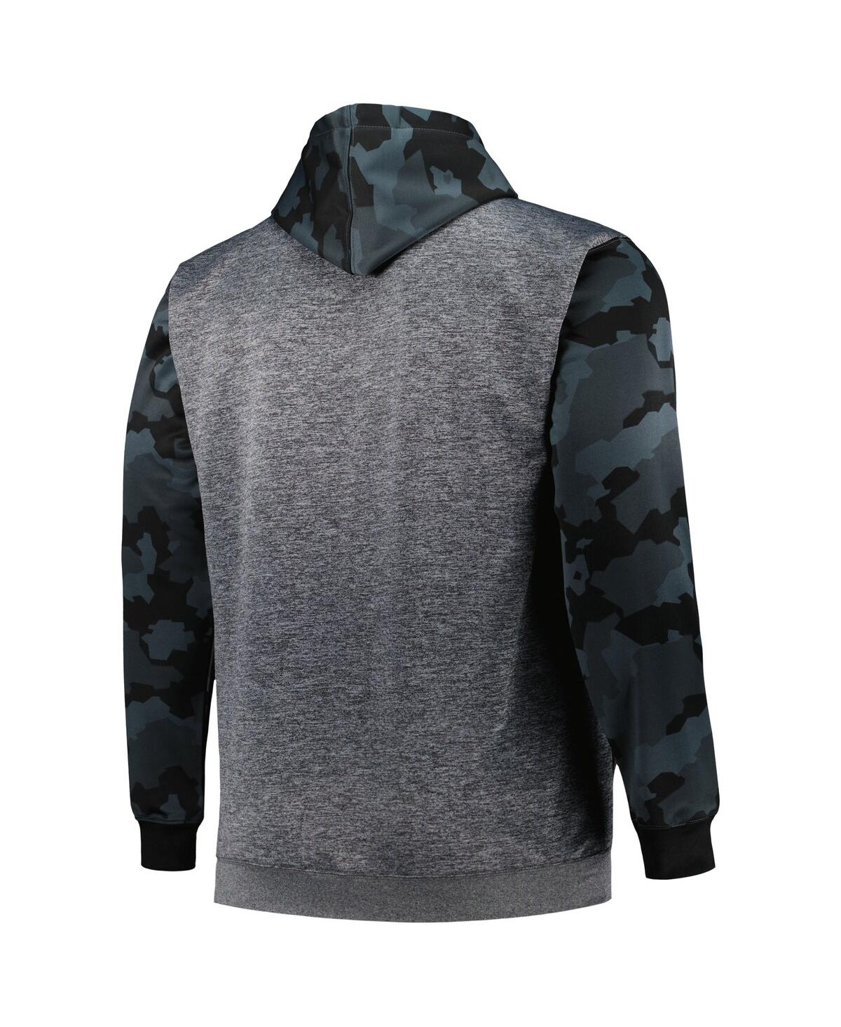 Fanatics Branded Heather Charcoal Tennessee Titans Big & Tall Camo Pullover Hoodie In Heather Charcoal