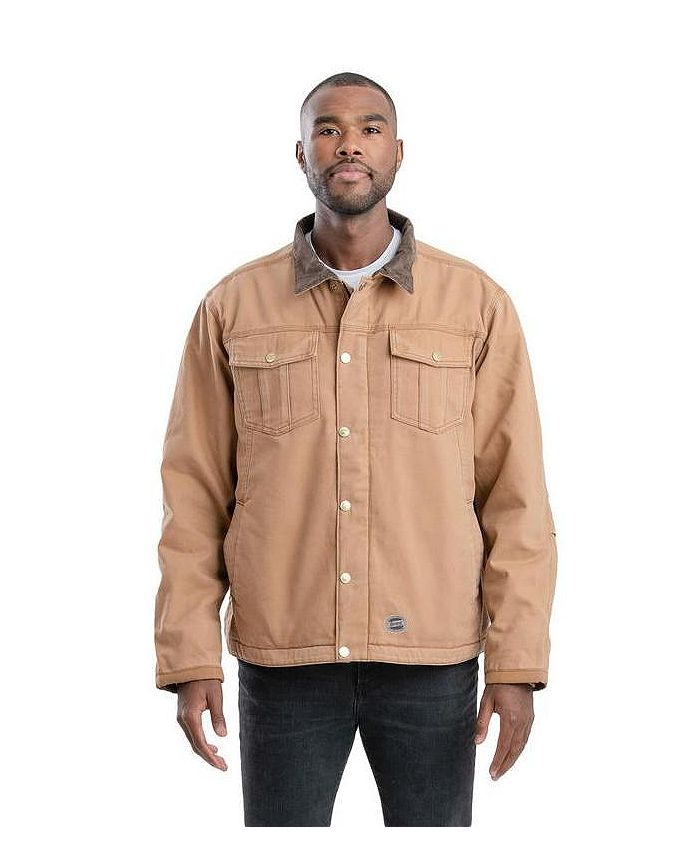 Big Tall Vintage Washed Sherpa Lined Work Jacket
