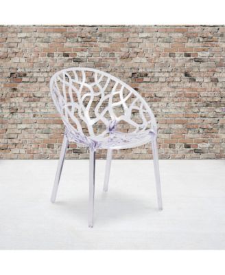 4 Pack Transparent Stacking Side Chair