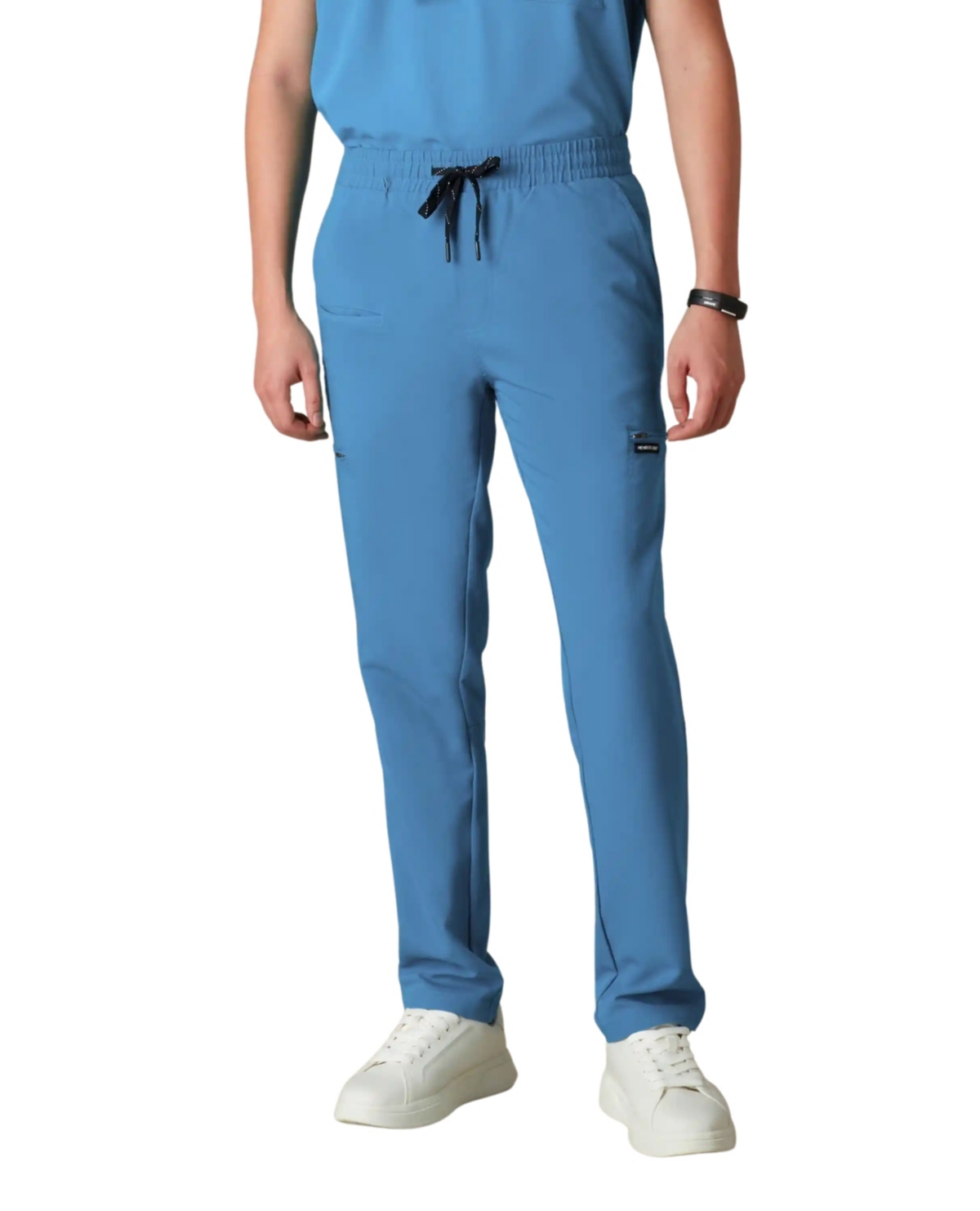 Men's Hampton Open Bottom Scrub Pants for Men - Royal blue