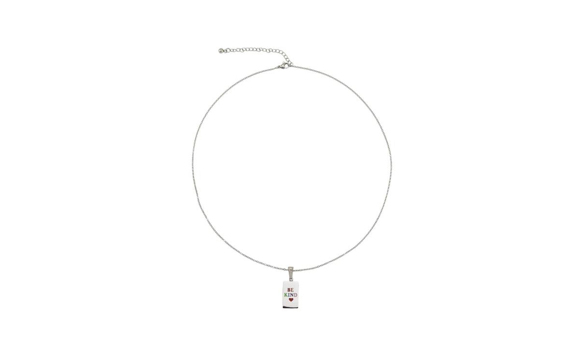 Be Kind Pendant Necklace - Silver