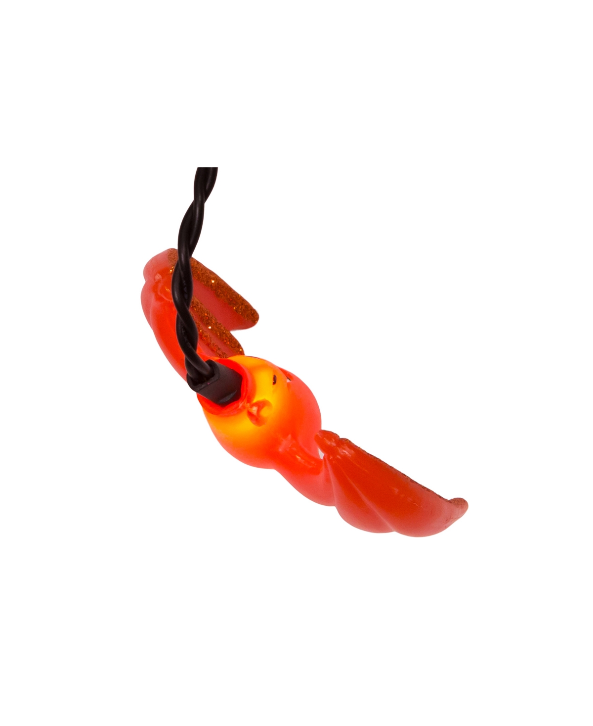 Kurt Adler Ul 25-Purple and Orange Bat Icicle Light Set