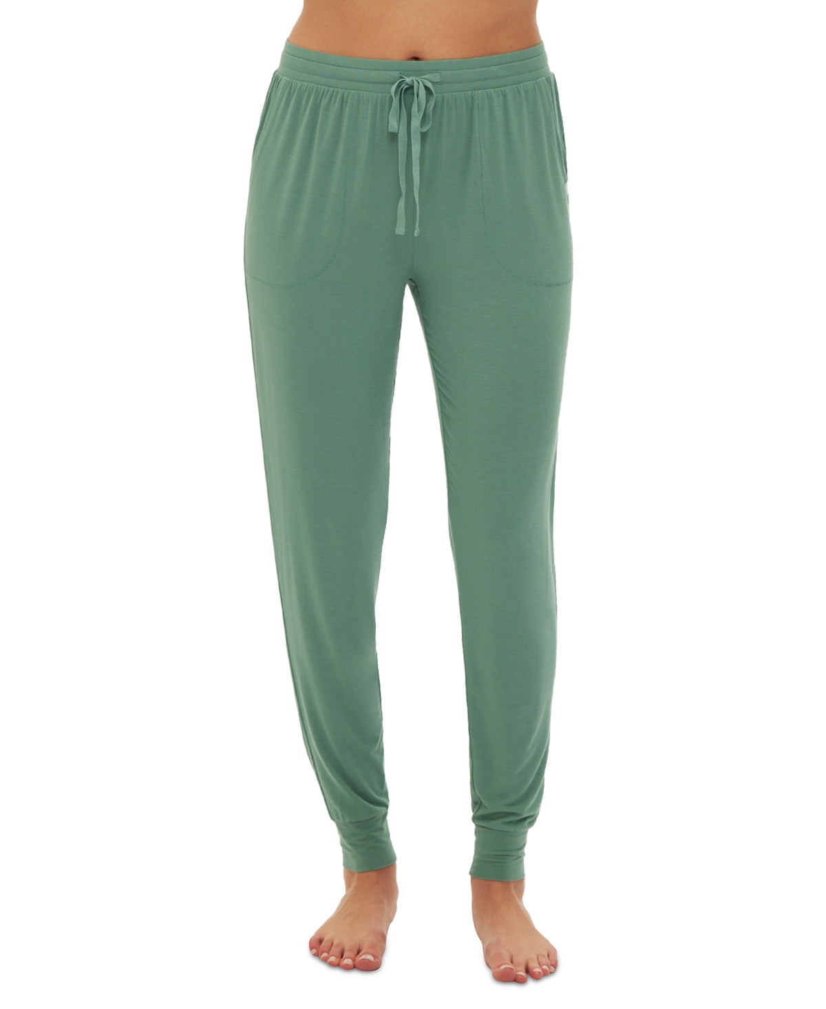 GapBody Women's Drawstring-Waist Jogger Pajama Pants - Boggy Green