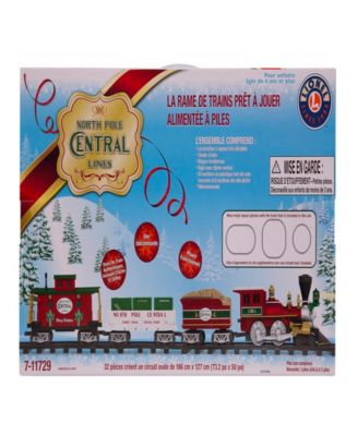 Lionel North Pole Central Modelleisenbahn-Set – Batteriebetrieben, Mit Fernbedienung & Sound – Weihnachtsdeko & Spielspaß