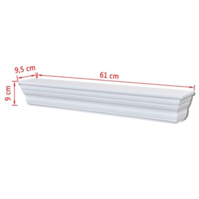 Wall Shelves 2 pcs White