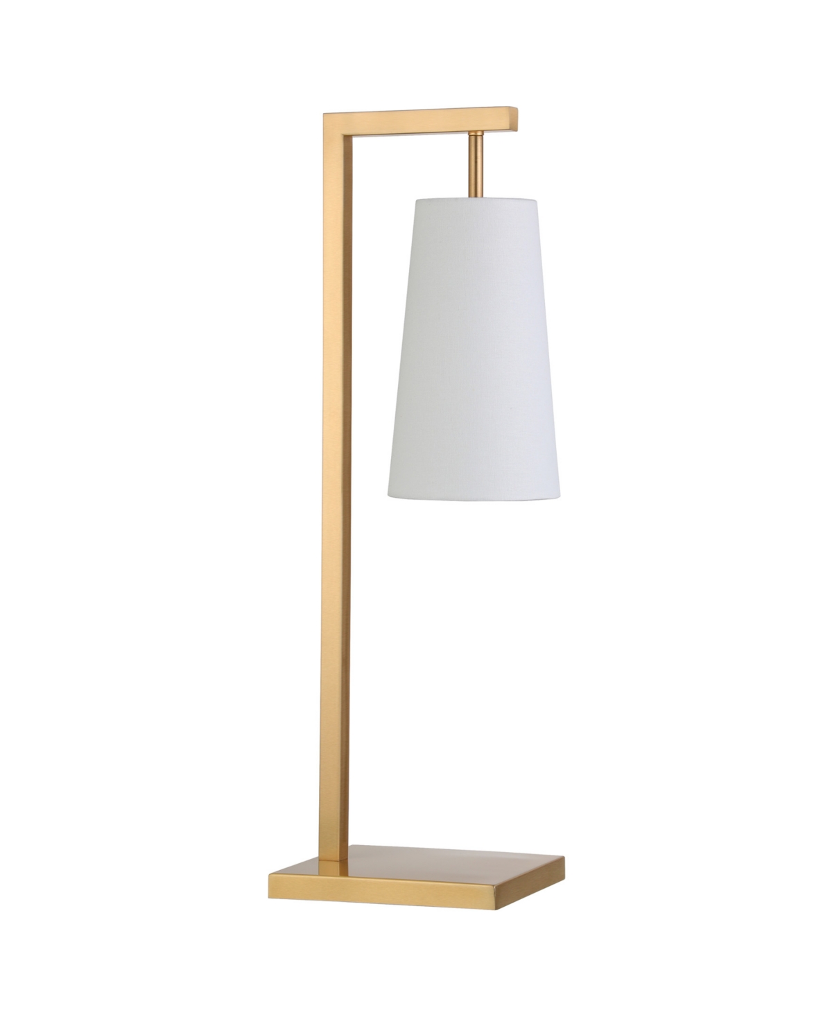 Hudson & Canal Moser 26" Tall Table Lamp With Linen Shade In Brass