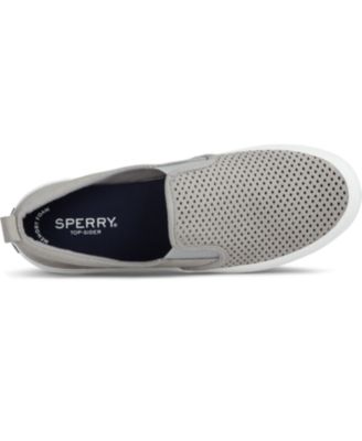 Women's Crest Twin Gore Perforated Slip On Sneakers, Created for Macy's