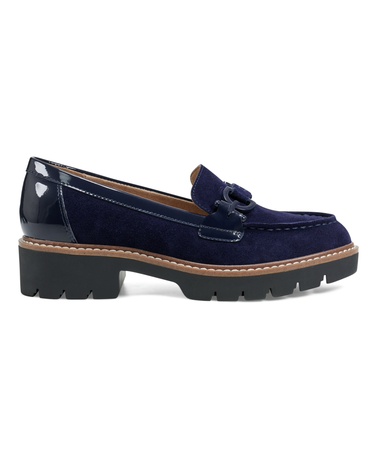 EASY SPIRIT WOMEN'S EFLEX KINNDLE LUG SOLE SLIP-ON LOAFERS 