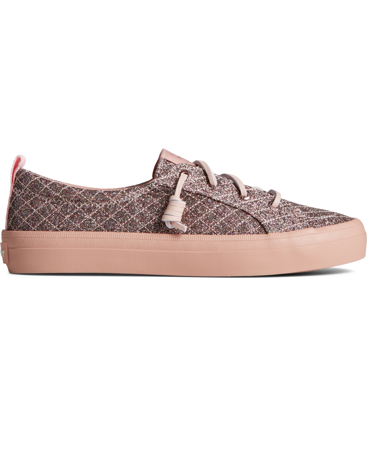 Shop Sperry Crest Vibe Shimmer Sneakers In Rose