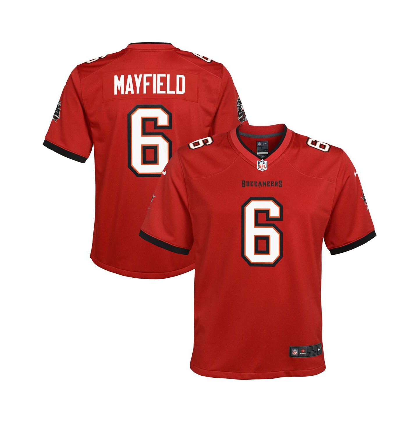 Детская игровая джерси Nike Baker Mayfield Tampa Bay Buccaneers, Red — фото 1