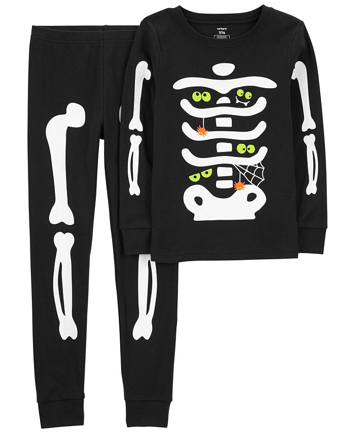 Girls deals skeleton pjs