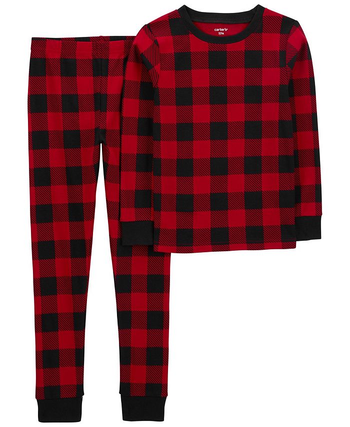 Kids buffalo plaid pajamas online
