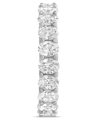 Diamond Oval-Cut Eternity Band (3 ct. t.w.) in Platinum or 14k Gold