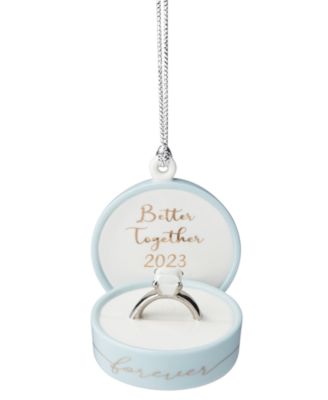 Lenox - 2023 Together Forever Porcelain Ring Box Ornament