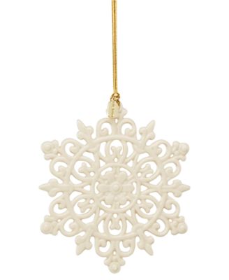 Lenox Mini Snowflake 3-piece Ornament Set - Macy's