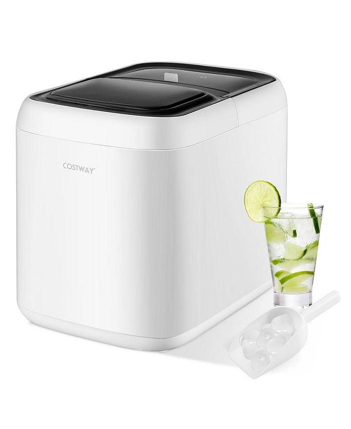 Costway Portable Countertop Ice Maker Machine 35Lbs/24H SelfClean w
