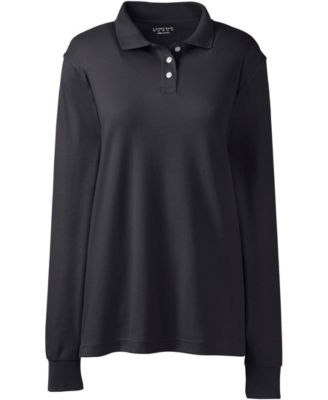 Women's Long Sleeve Interlock Polo Shirt