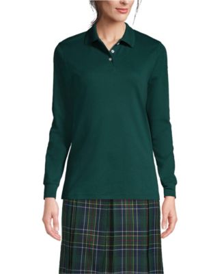 Women's Long Sleeve Interlock Polo Shirt