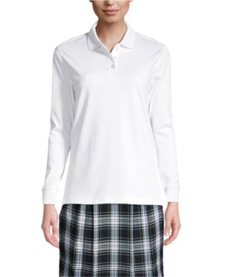 Women's Long Sleeve Interlock Polo Shirt