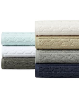 Sanders Cable Washcloth, 13" x 13"