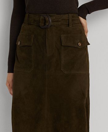 Ralph lauren denim skirt macy's cheap