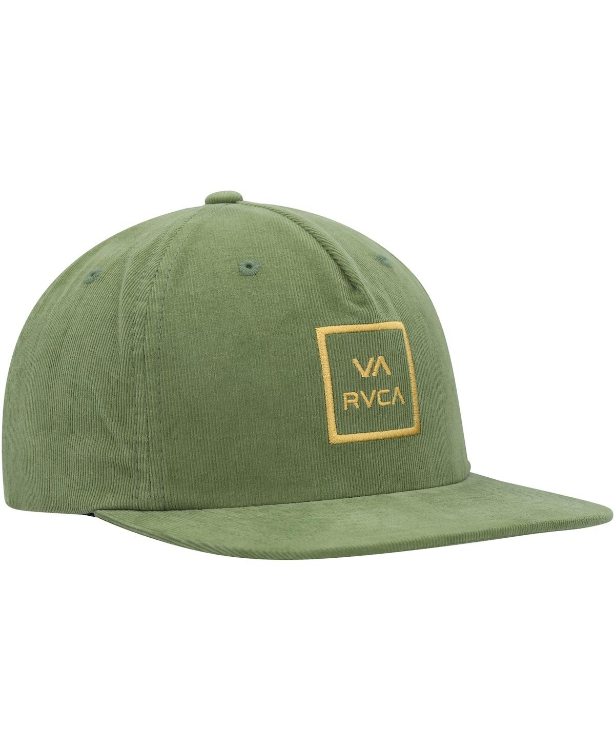 Shop Rvca Men's  Green Freeman Snapback Hat