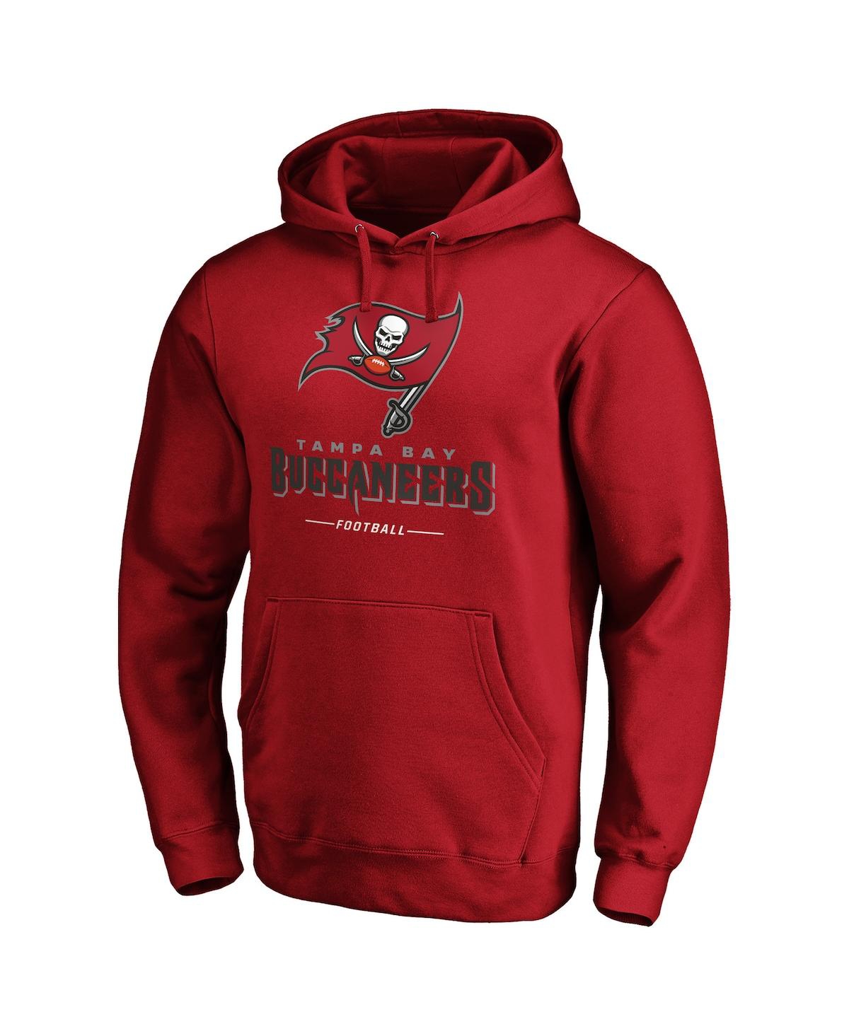 Fanatics Men's Red Tampa Bay Buccaneers Team Lockup Pullover Hoodie In Red