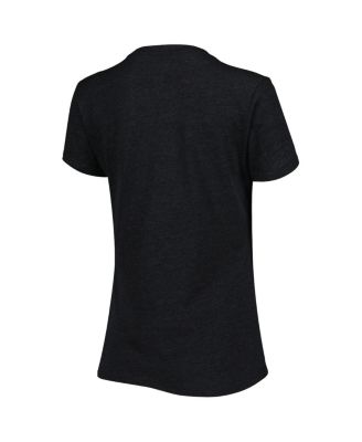 Women's Black TRACKHOUSE RACING Bump and Run V-Neck T-shirt