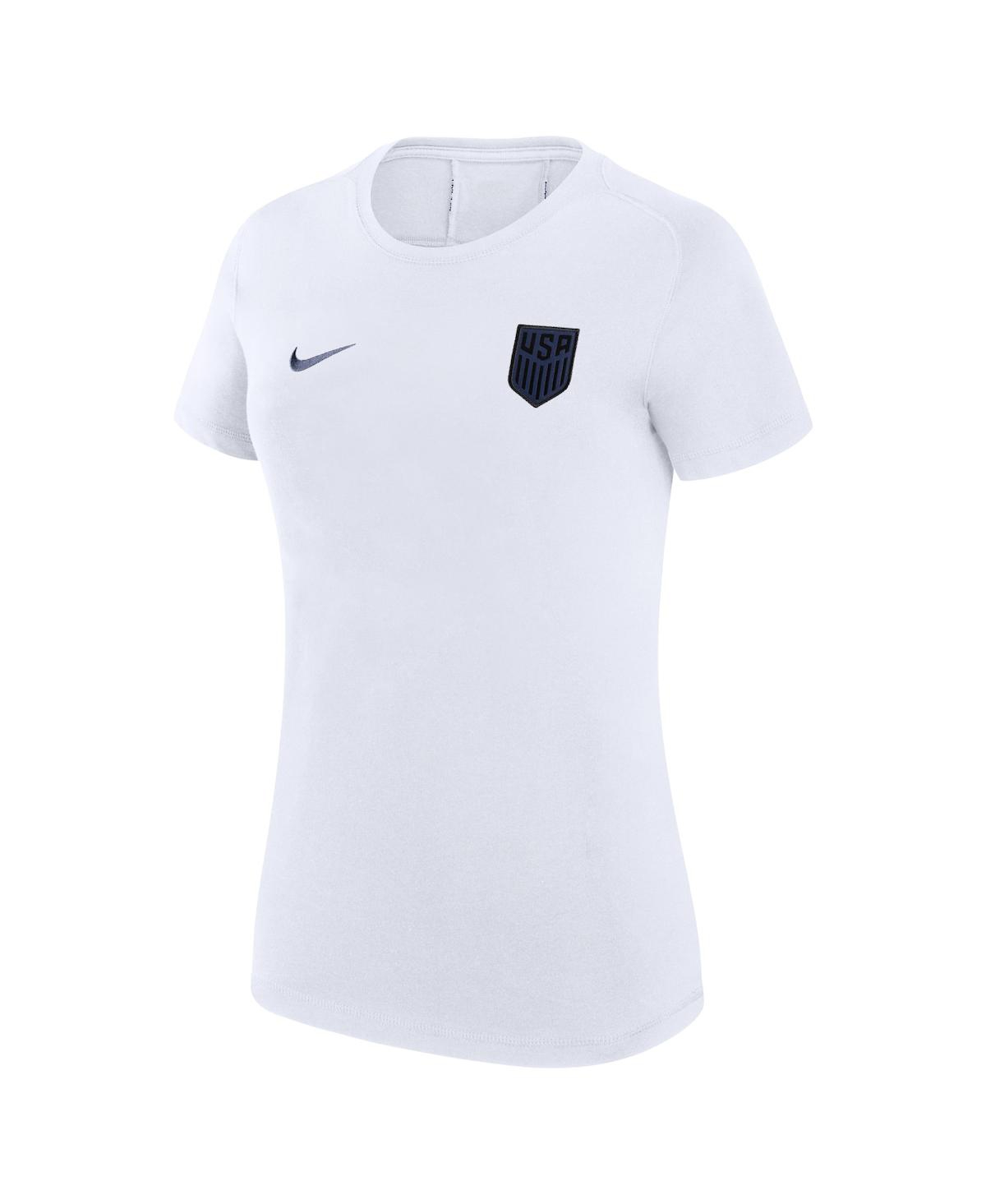 Shop Nike Women's  White Usmnt Travel T-shirt
