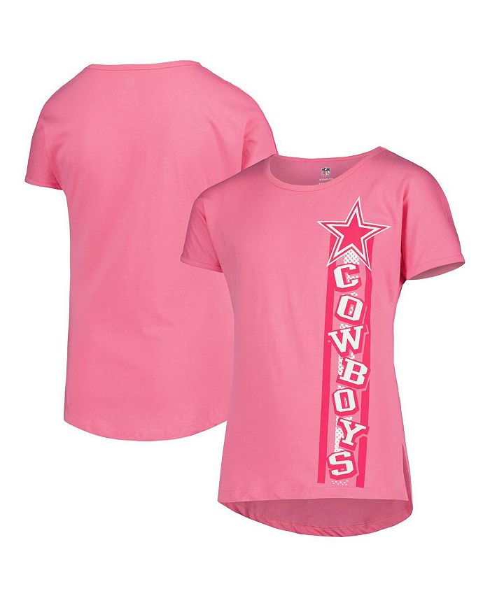 Outerstuff Big Girls Pink Dallas Cowboys Fair Catch Dolman T-shirt - Macy's