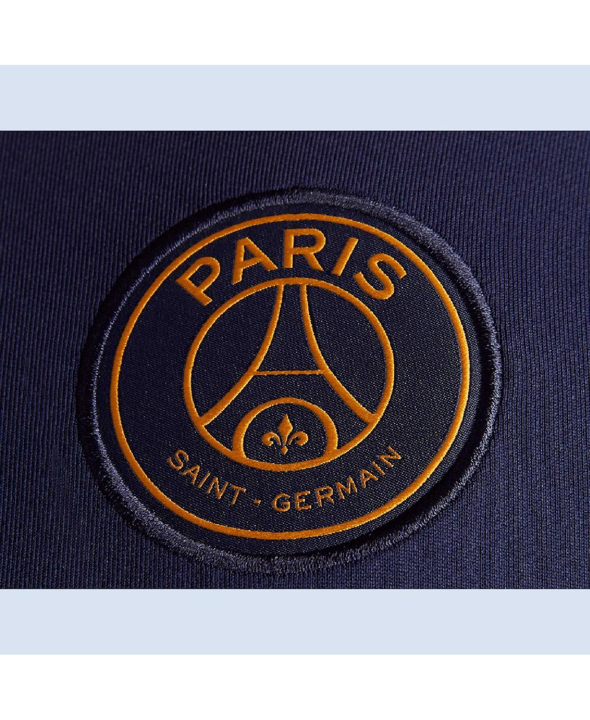 Men's NikeParis Saint-Germain 2023/24 Strike Drill Performance Raglan Quarter-Zip Long Sleeve Top - Navy
