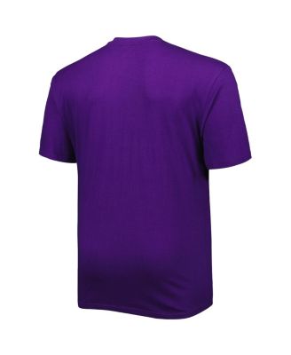 Men's Purple Los Angeles Lakers Big and Tall Heart & Soul T-shirt