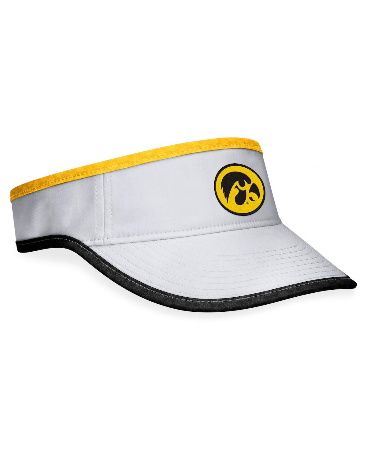 Shop Top Of The World Men's  White Iowa Hawkeyes Daybreak Adjustable Visor