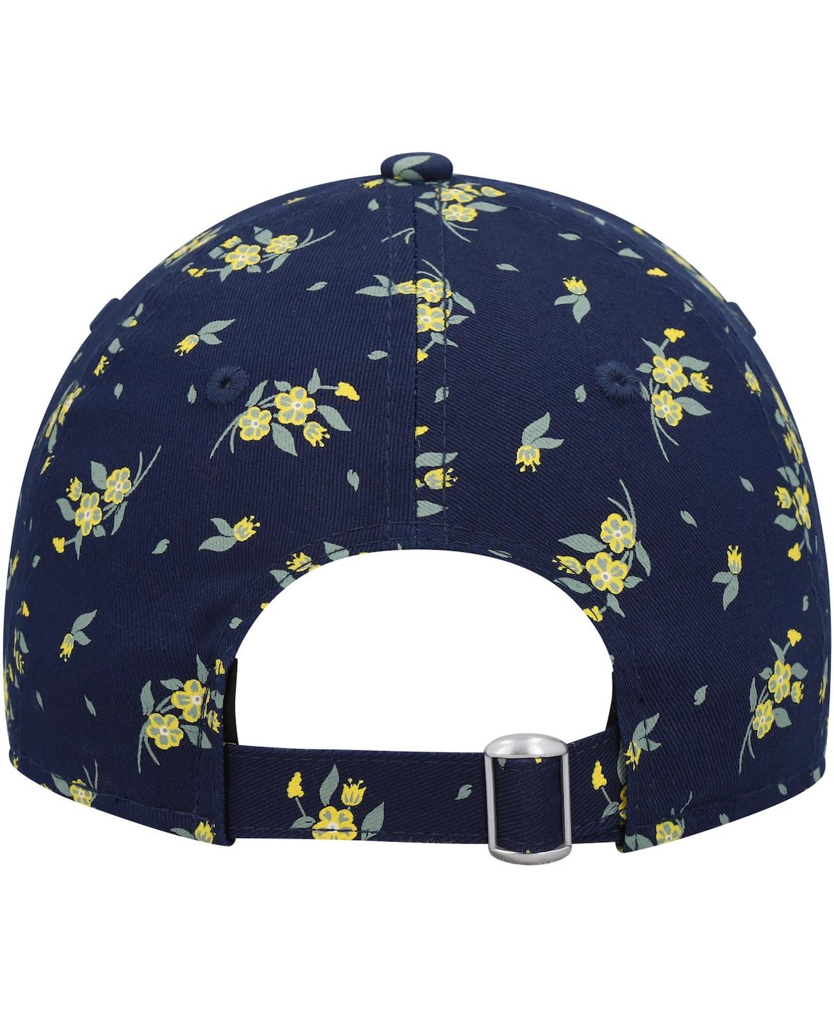 Shop New Era Big Girls  Navy La Galaxy Bloom 9twenty Adjustable Hat