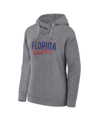 Women's Heather Gray Florida Gators Script Favorite Pullover Hoodie