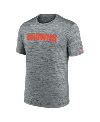 Men's Gray Cleveland Browns Velocity Performance T-shirt