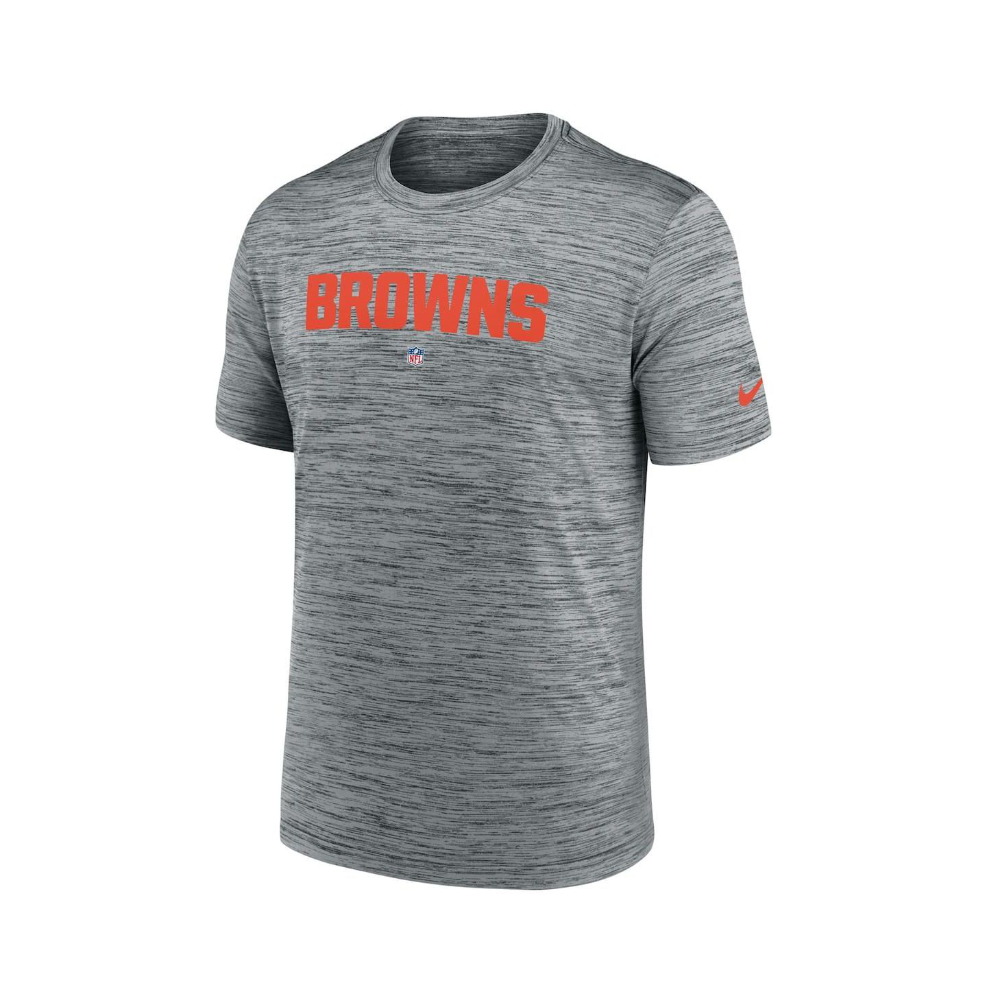 Мужская футболка Nike Gray Cleveland Browns Velocity Performance — фото 3