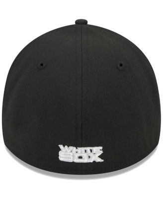 Men's Black Chicago White Sox Logo 39THIRTY Flex Hat