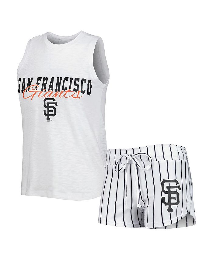 Women's Concepts Sport Charcoal San Francisco Giants Plus Size Jersey Tank  Top & Pants Sleep Set