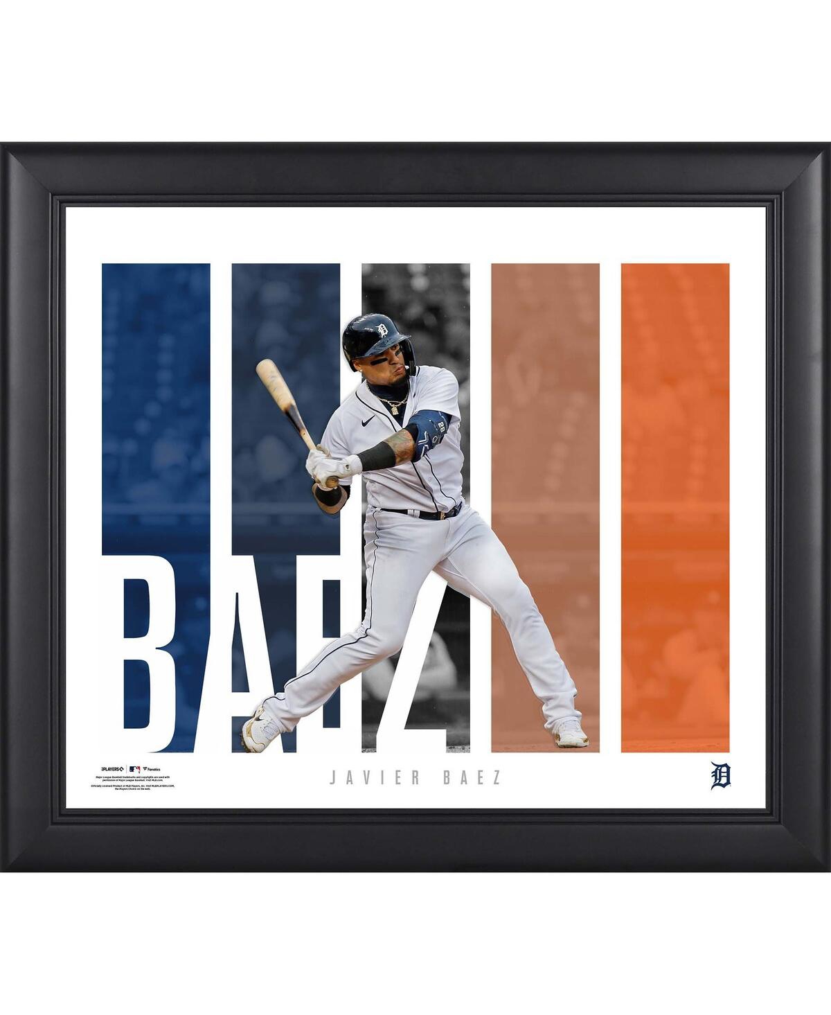 Fanatics Authentic Javier Baez Detroit Tigers Framed 15" X 17" Player Panel Collage In Multi