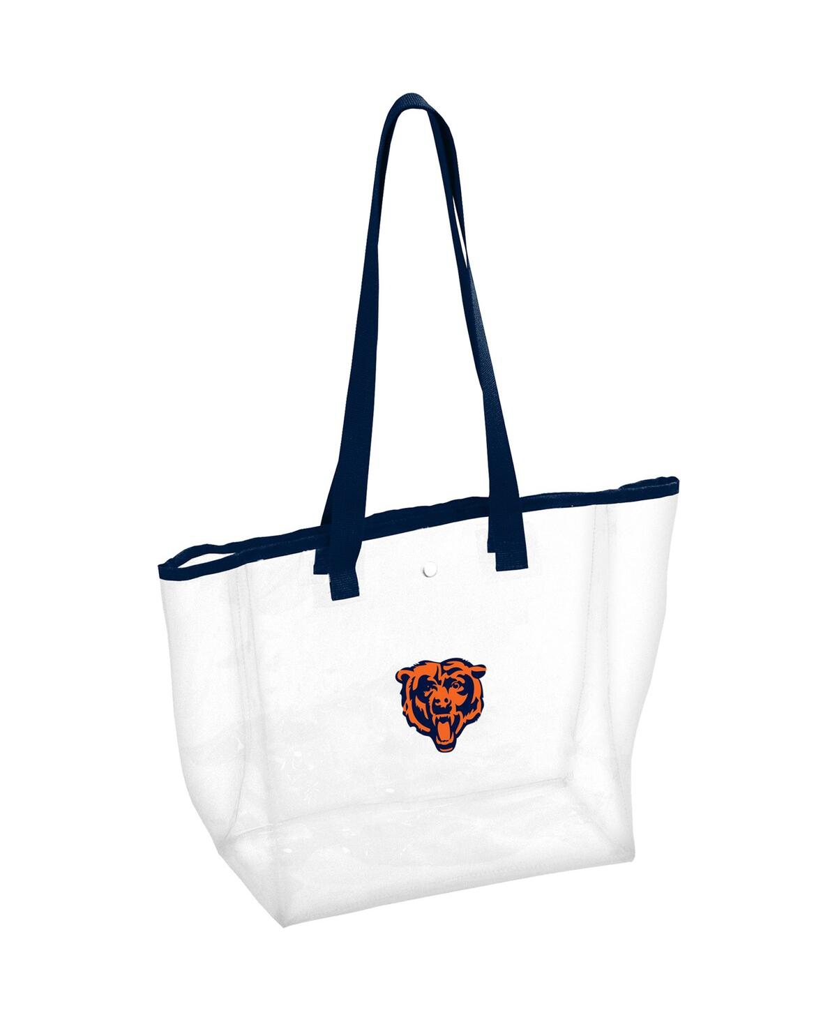 Logo Brands Women's Chicago Bears Stadium Clear Tote Bag In Navy