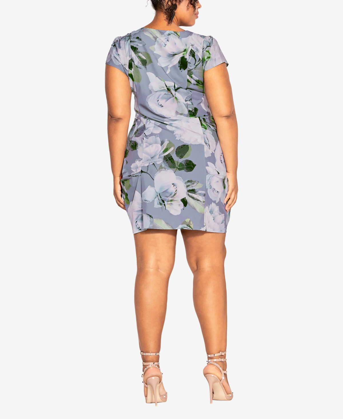 City Chic Women's Zip Front Print Tunic