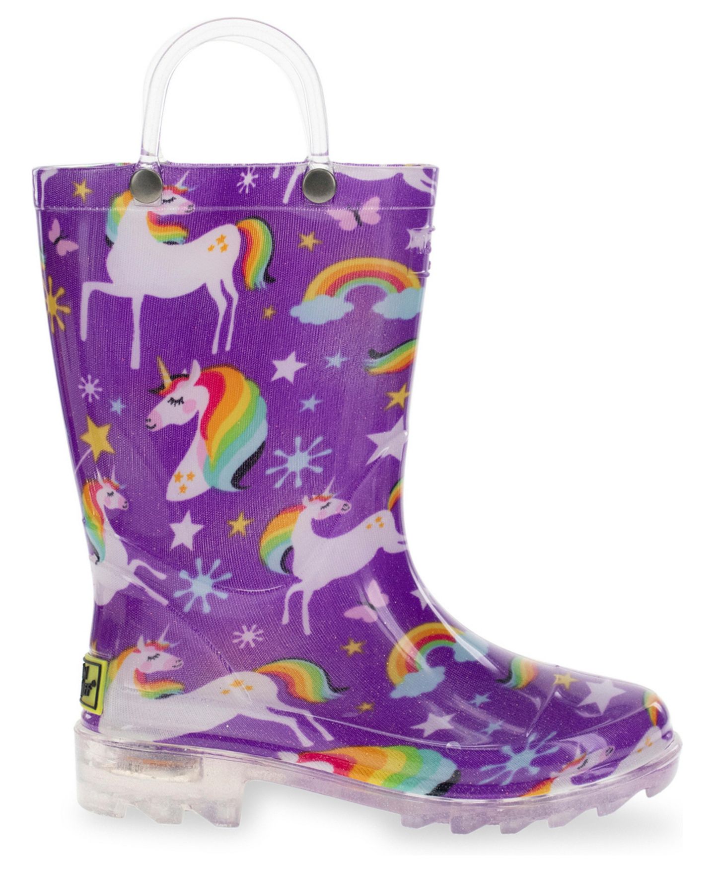 Ботинки Western Chief Rainbow Unicorn Lighted Rain Boot для девочек — фото 1