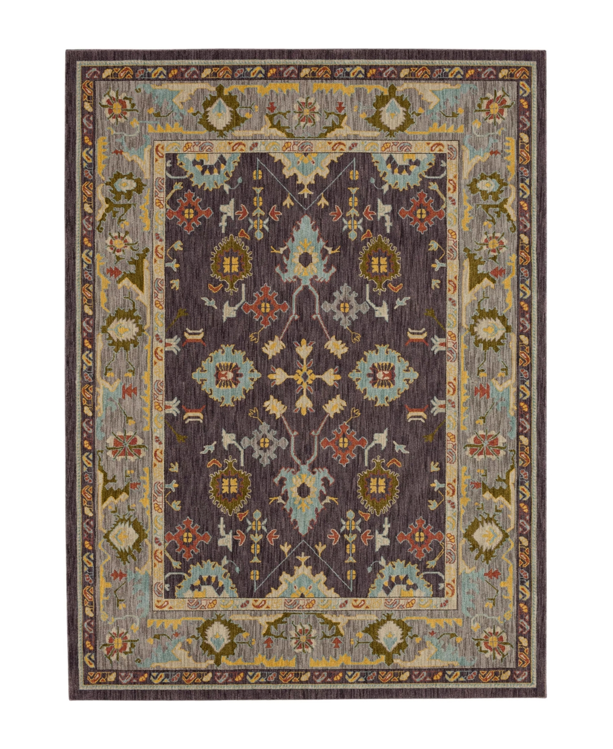 Karastan Pandora Wrath 9'6in x 12'11in Area Rug - Eggplant