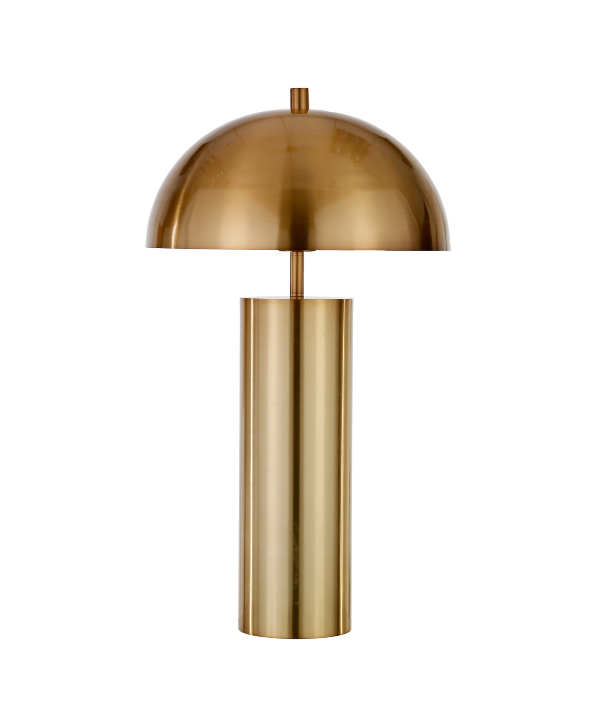 Hudson & Canal York 27" Metal Shade Tall Table Lamp In Brass
