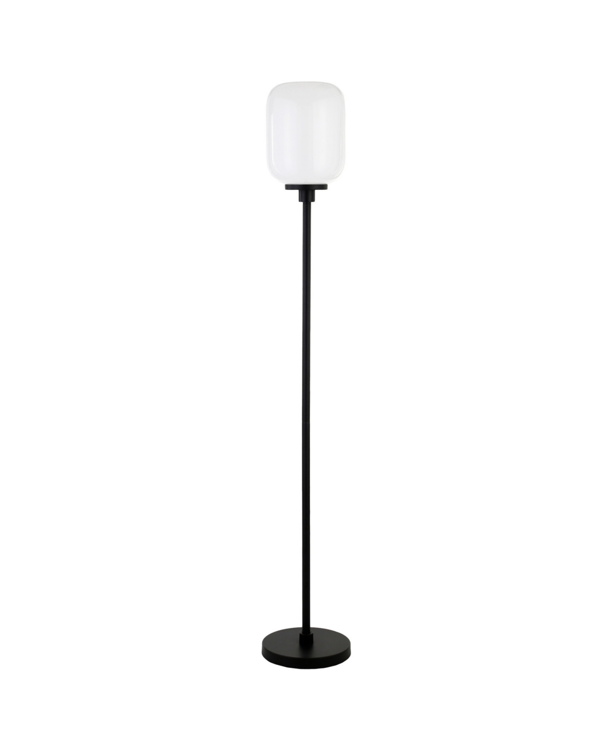Hudson & Canal Agnolo 69" Glass Shade Tall Floor Lamp In Blackened Bronze