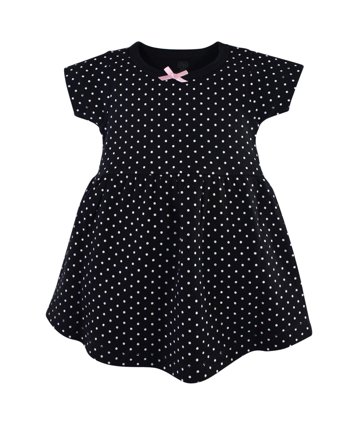 Hudson Baby Baby Girls Cotton Short-Sleeve Dresses 2pk,- Toile