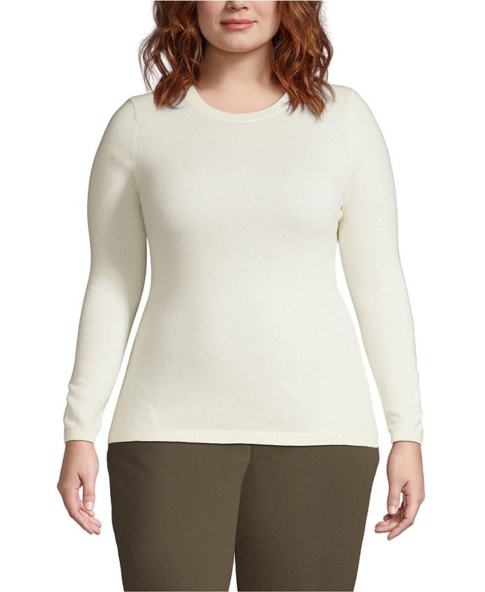 Plus Size Cashmere Crewneck Sweater